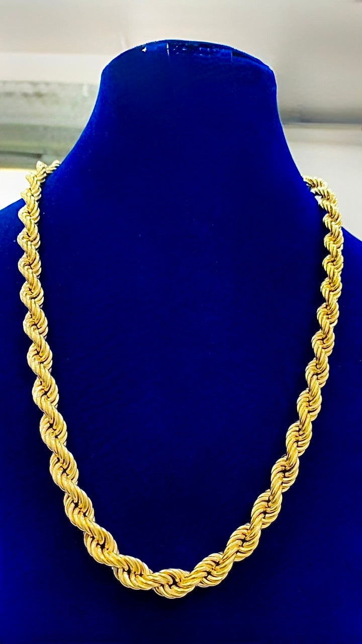 33.8Grams Rope - 18Karat Solid Gold
Chain