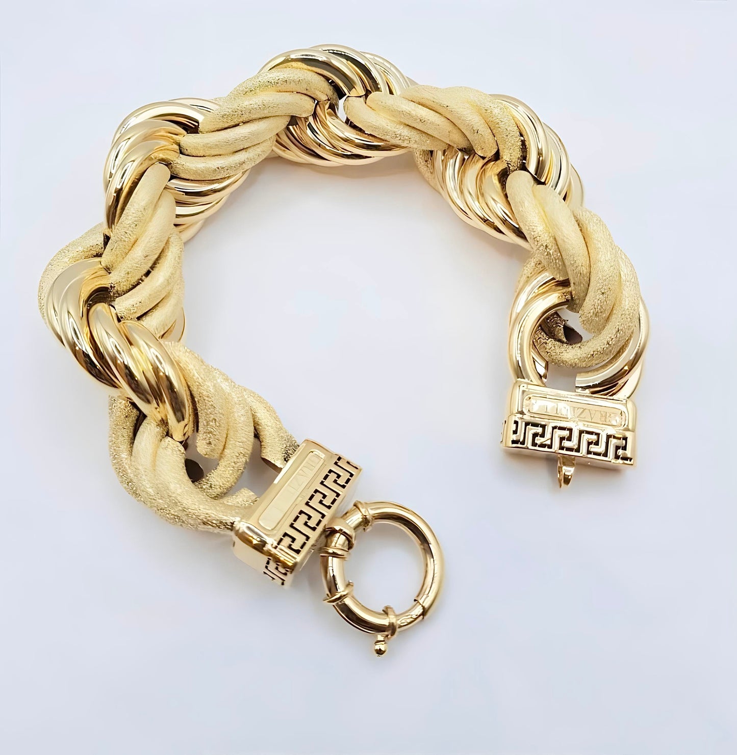 45.1Grams 18Karat Gold Graztela Twist Hand Chain