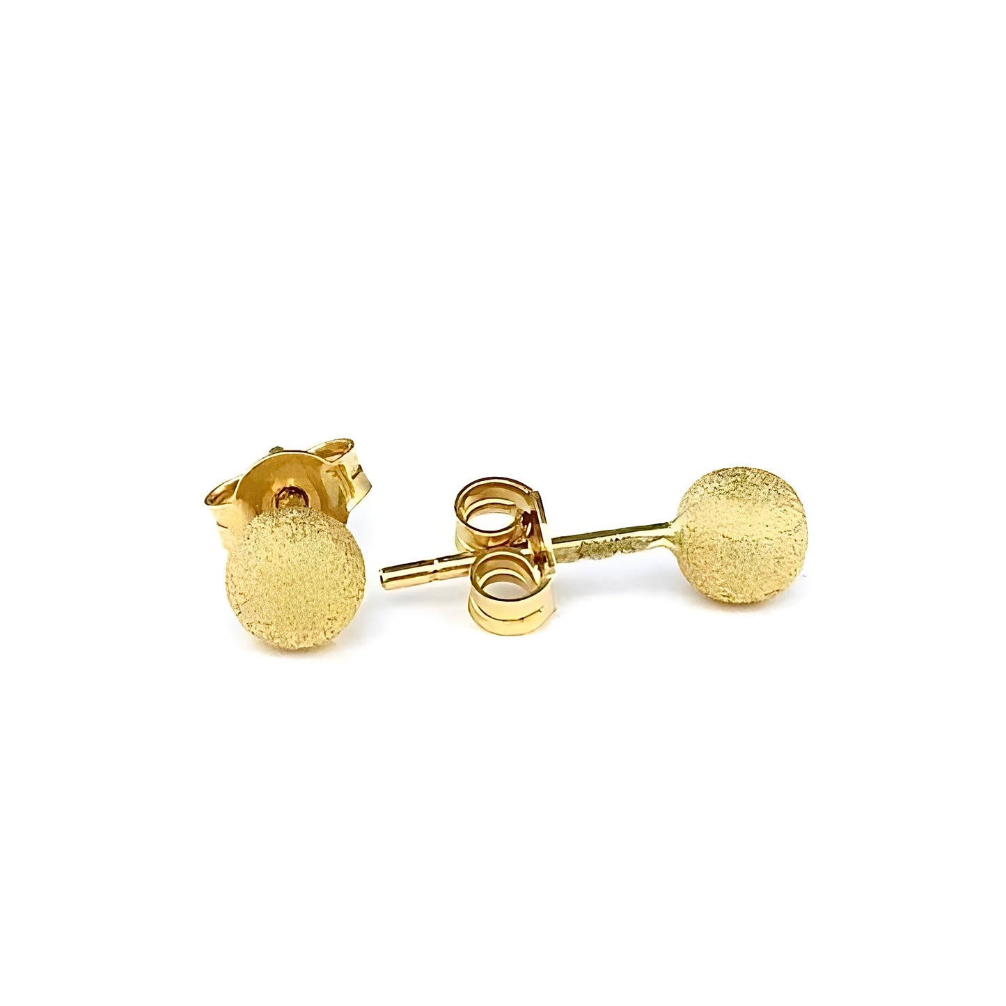 1.2Grams 18Karat Gold Ball Stud Earrings