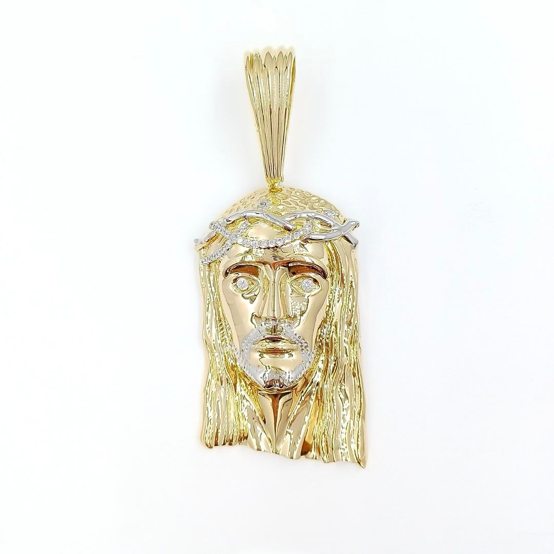 28.9Grams Grams Jesus Head Pendant - 18Karat Solid Gold
