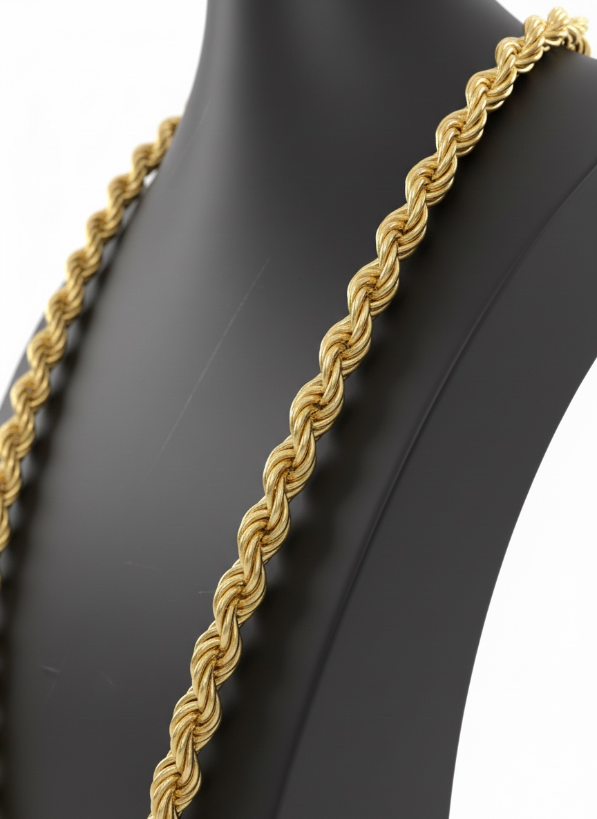 117.1Grams Rope -18Karat Solid Gold
Chain