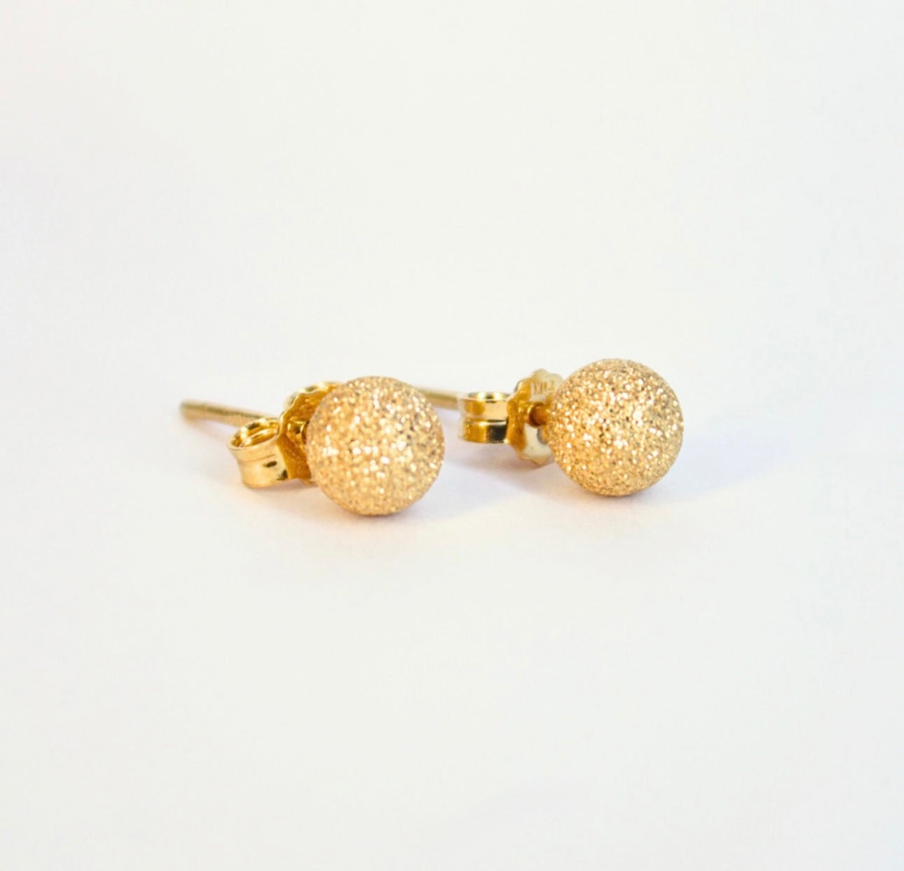 18Karat Gold-Plated Stardust Ball Stud Earrings.