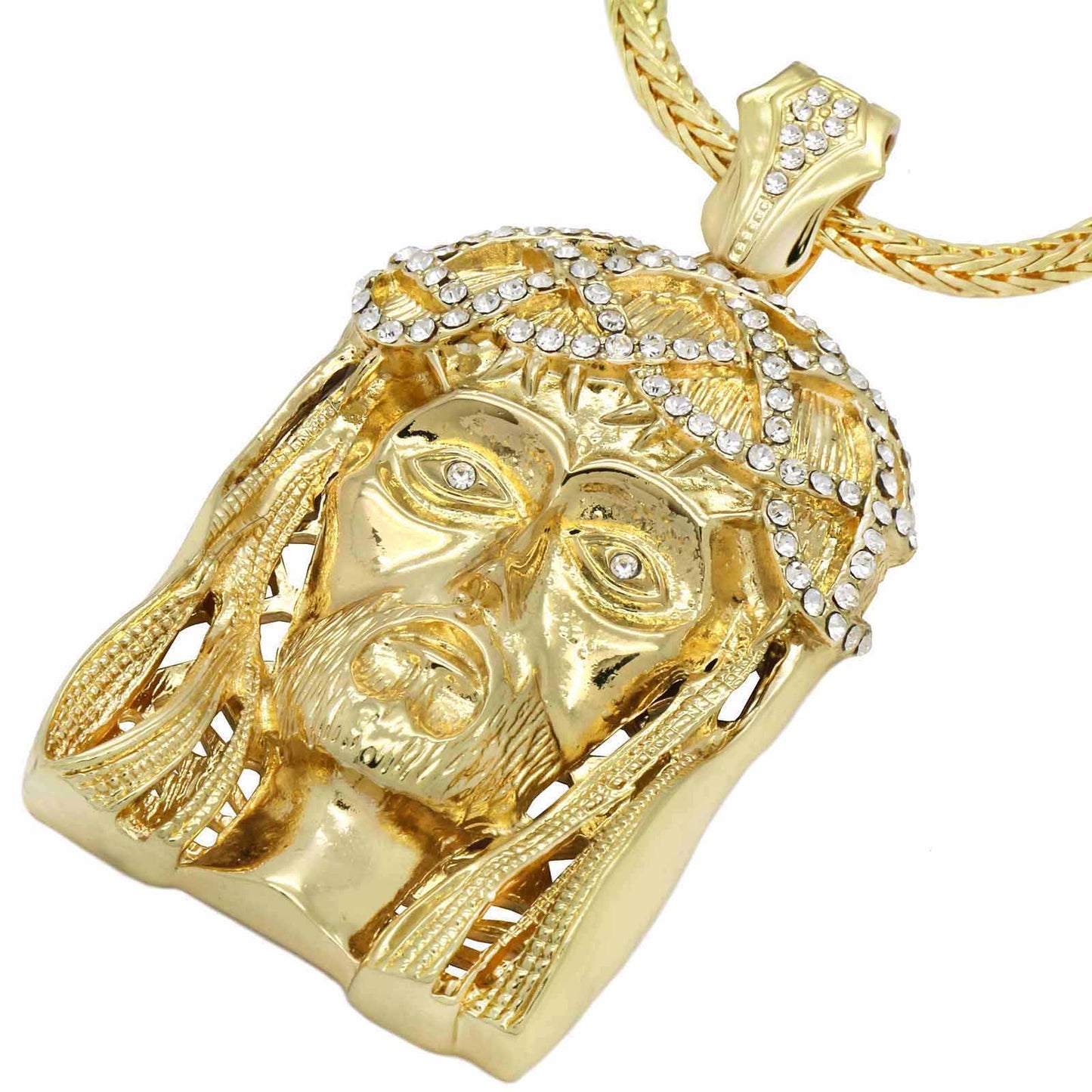 52.5Grams Jesus Head Pendant - 18Karat Solid Gold