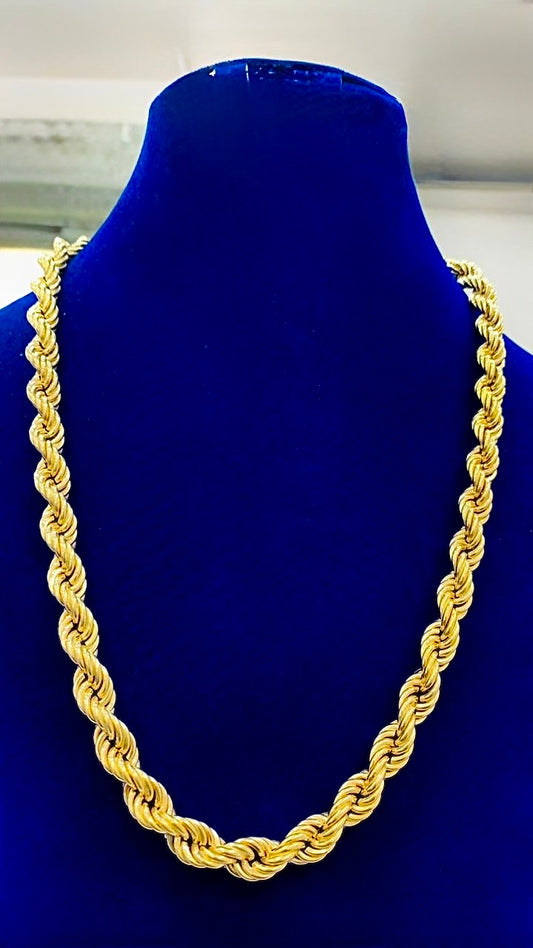 33.8Grams Rope - 18Karat Solid Gold
Chain