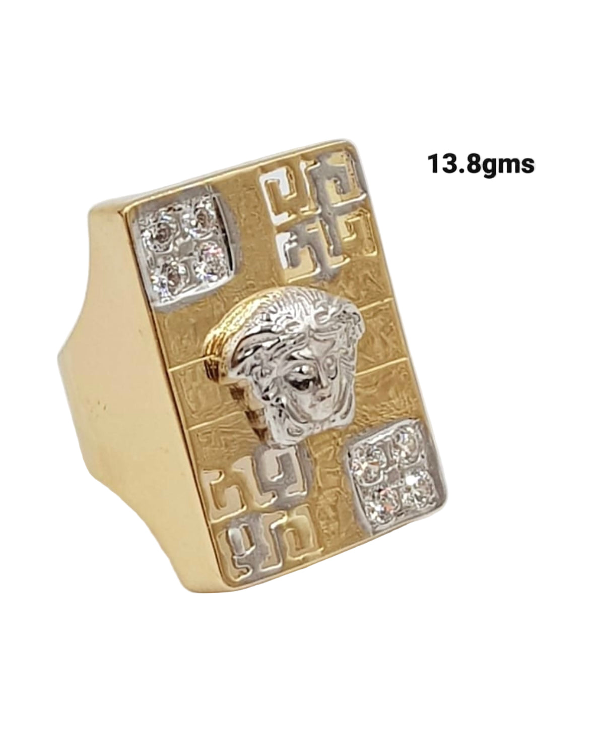 13.8Grams Versace Medusa 18Karat Solid Gold Ring