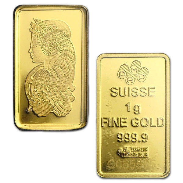 1Gram PAMP Suisse 24Karat Gold Bar