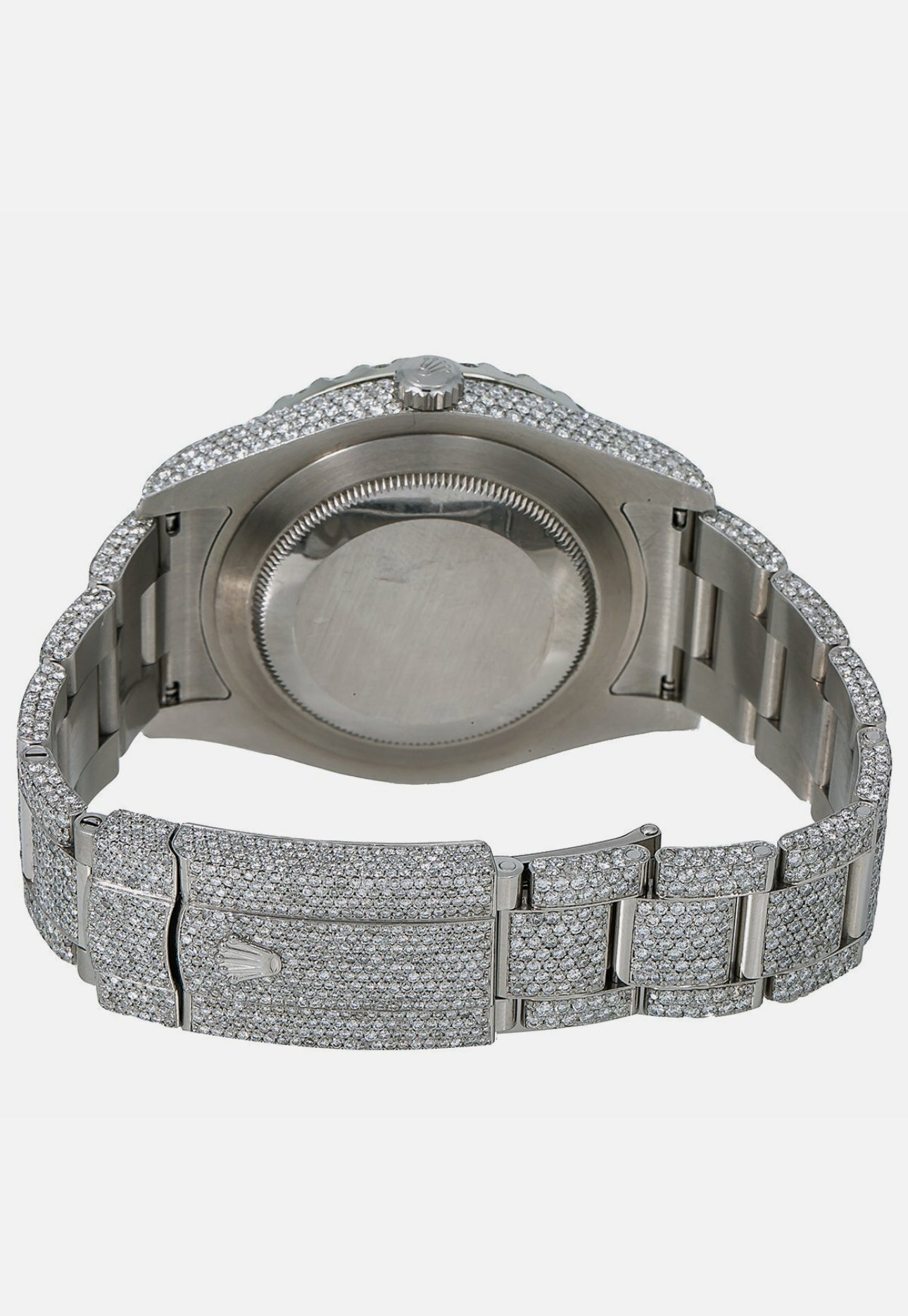Rolex Datejust I| 41mm Fully Iced Out Rainbow Dial Steel Oyster - 116300