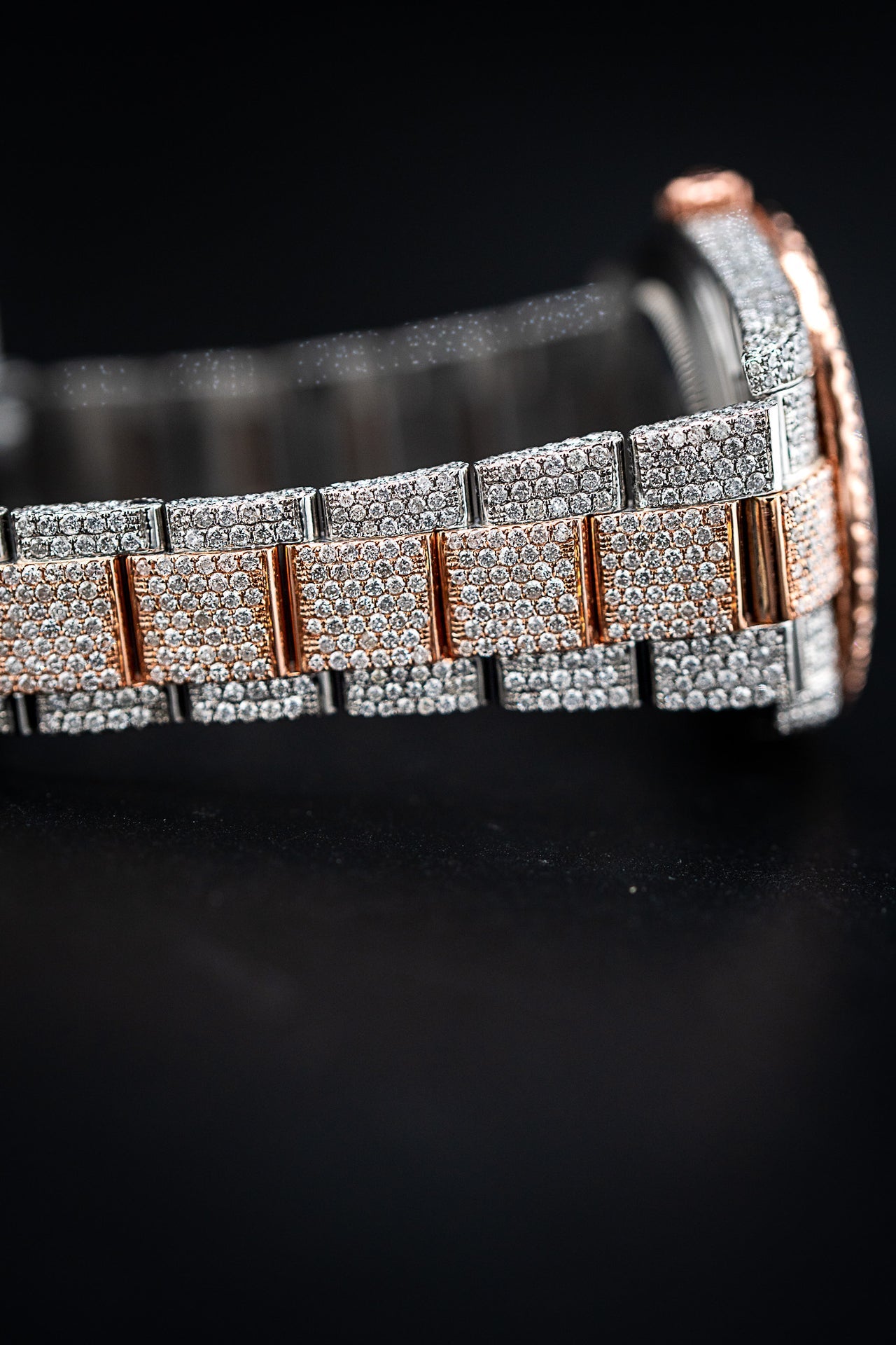 Rolex Datejust 41 - Two-Tone Rose Gold - Fully Iced Out