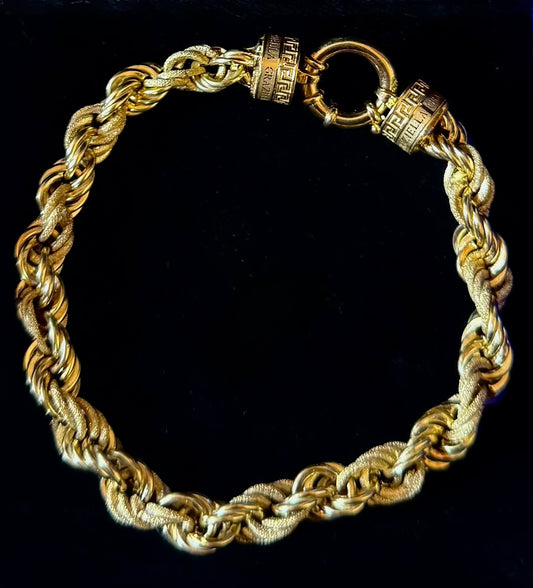14.9Grams ROPE - 18Karat Solid Gold Bracelet