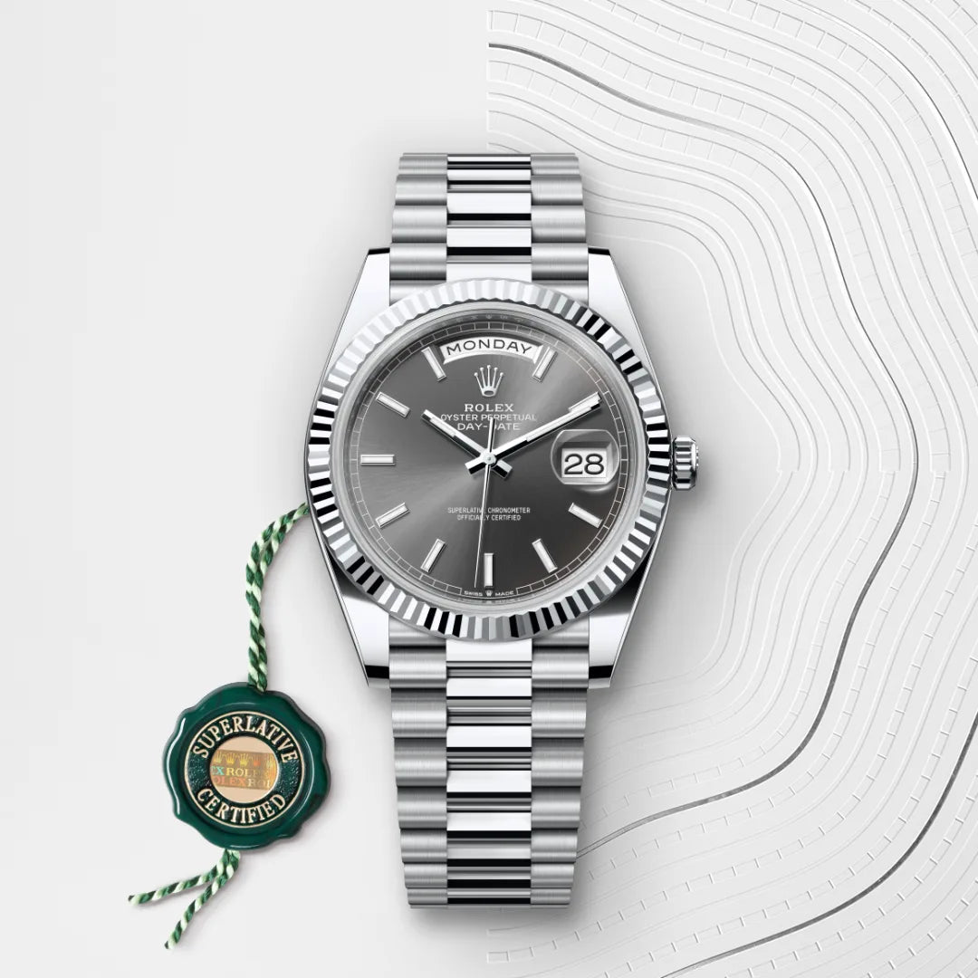 ROLEX DAY-Date 40 Oyster, 40 mm, Platinum RMC: M228236-0013