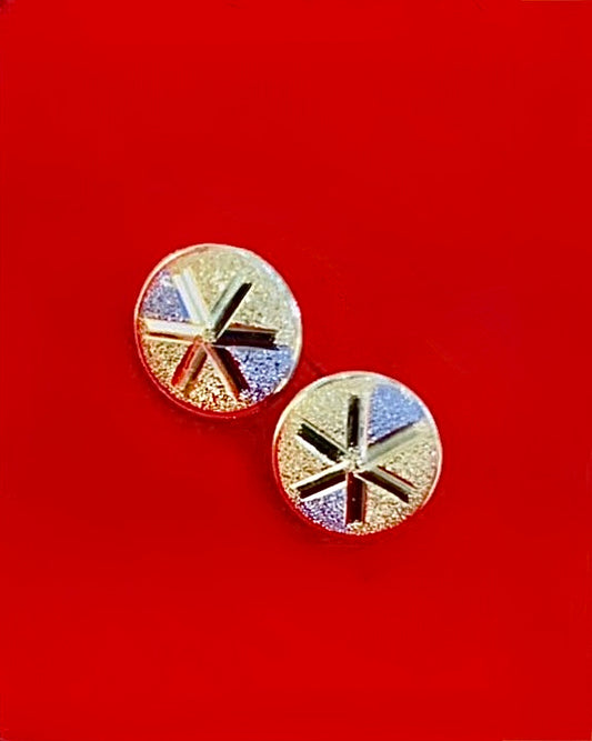 Marvel's Captain Marvel Stud 18Karat Gold Earrings