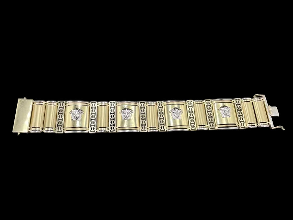 50.8Grams Versace Medusa  Gold-Tone 18Karat Bracelet