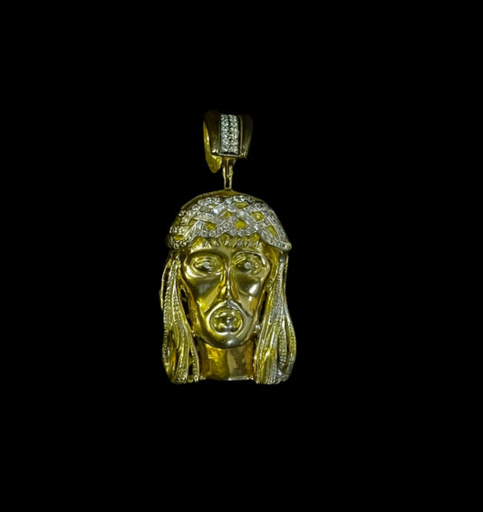 52.5Grams Jesus Head Pendant - 18Karat Solid Gold