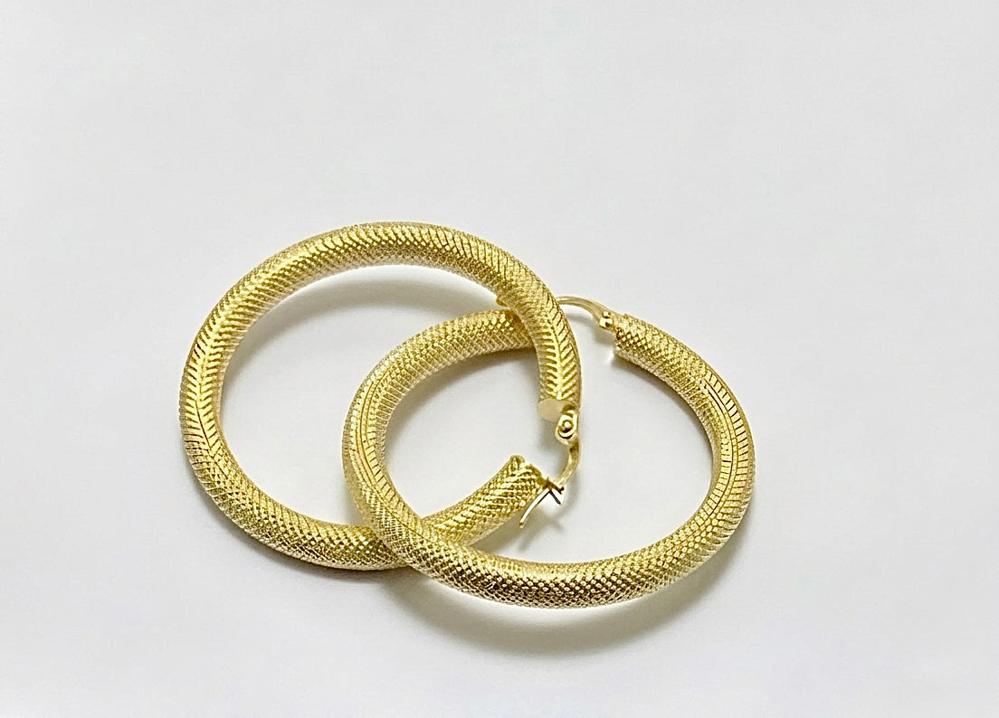 4.5Grams 18Karat Gold Hoop Earrings