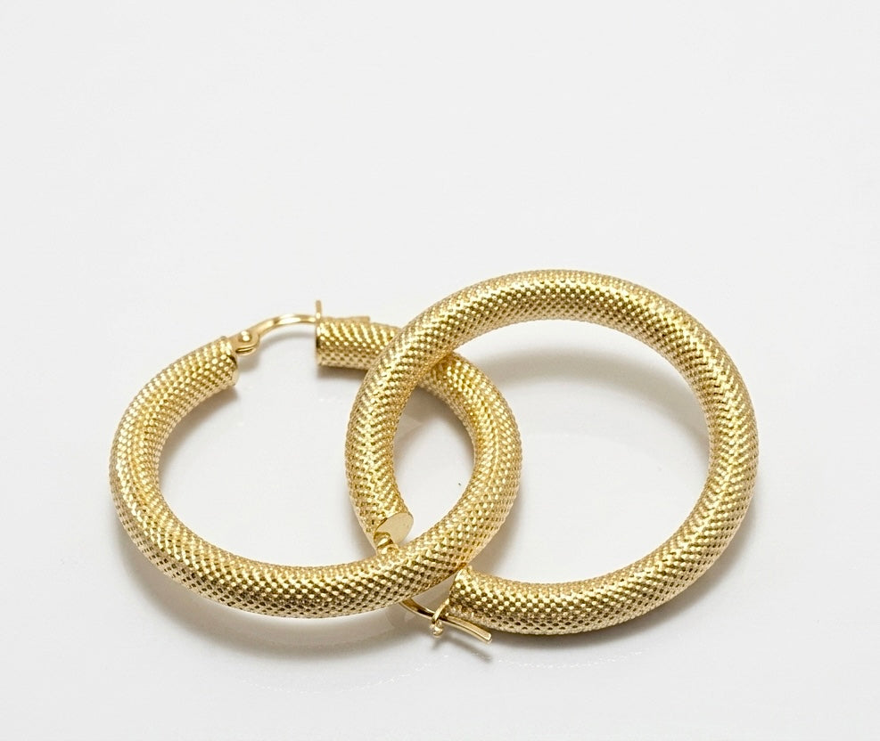 3.9Grams 18Karat Gold Hoop Earrings