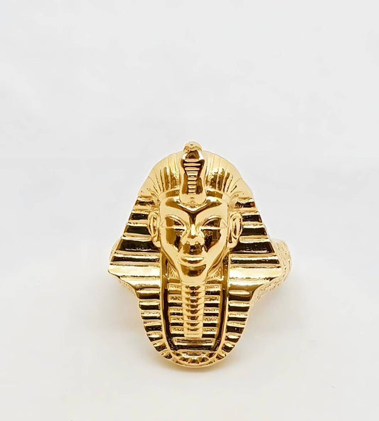 7.9Grams 18Karat Gold Egyptian Pharaoh Pyramid Ring