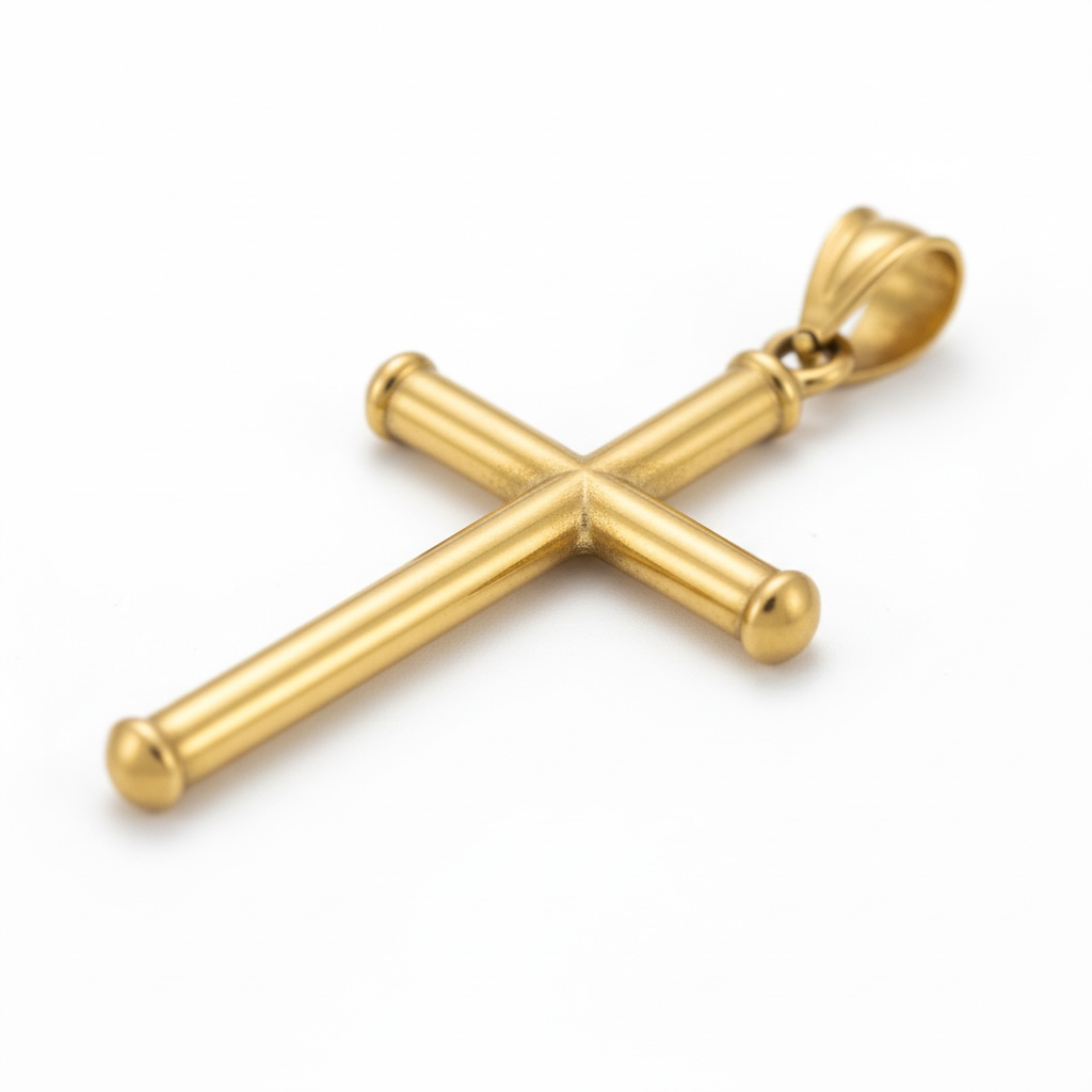 1.3Grams 18Karat Gold Cross Pendant