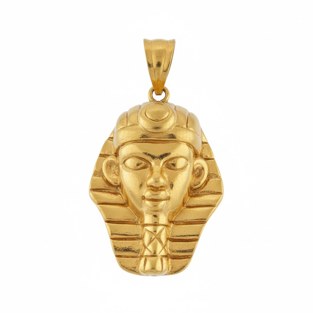 5.6Grams Egyptian Pharaoh 18 Karat Gold Pendant