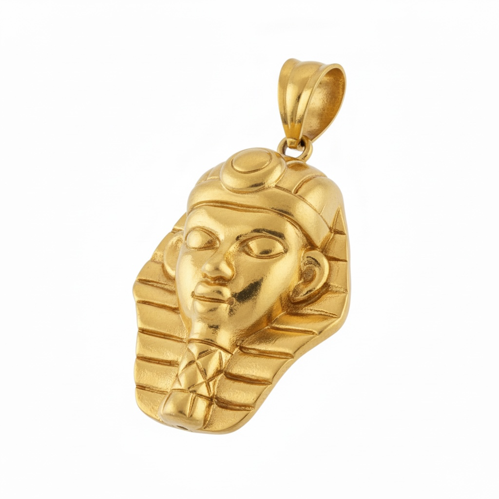 5.6Grams Egyptian Pharaoh 18 Karat Gold Pendant