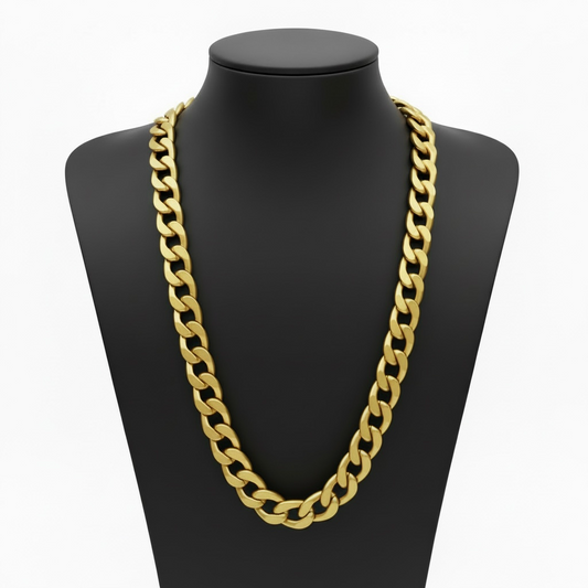 79.7Grams 18Karat Cuban Link Solid Gold Chain