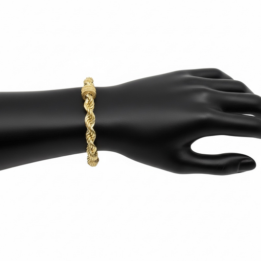 14.9Grams ROPE - 18Karat Solid Gold Bracelet