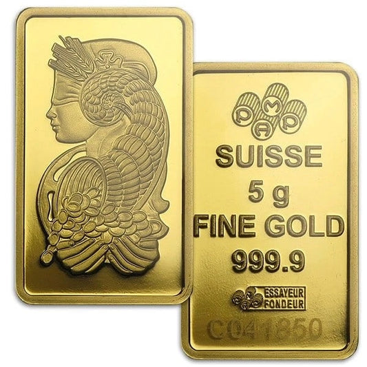 5Gram PAMP Suisse 24Karat Gold Bar